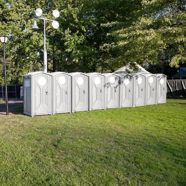 we provide frequent cleaning and maintenance services throughout the duration of your event to ensure that our special event portable restrooms remain clean and sanitary